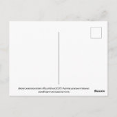 Briefkaarten voor Democraten - Uw stem = Uw stem (Achterkant)