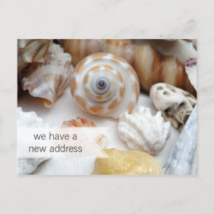 Briefkaarten voor het nieuwe adres van kustbewoner