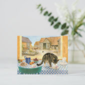 Briefkaarten voor het schilderen van katten  (Staand voorkant)