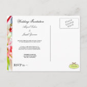 Briefkaarten voor huwelijksuitnodiging (Achterkant)