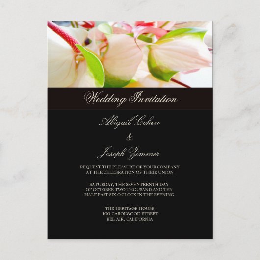 Briefkaarten voor huwelijksuitnodiging (Voorkant)