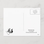 Briefkaarten voor kerst met grootmoeder (Achterkant)
