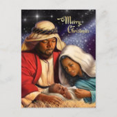 Briefkaarten voor kerstvisten van Afrikaanse Ameri (Voorkant)