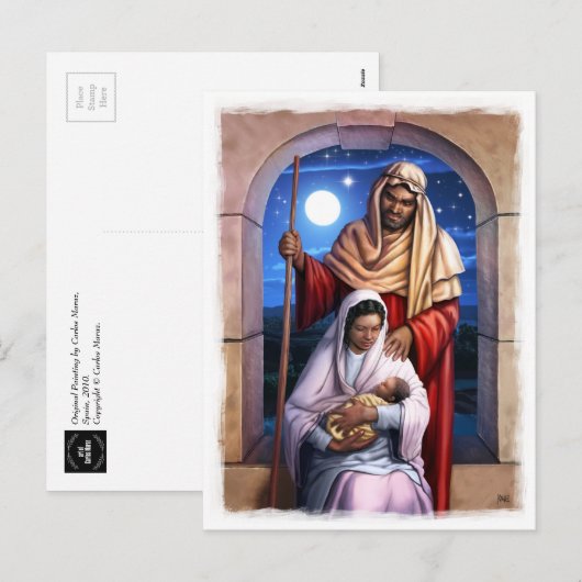 Briefkaarten voor kerstvisten van Afrikaanse Ameri (Voorkant / Achterkant)