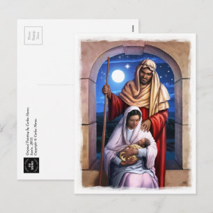 Briefkaarten voor kerstvisten van Afrikaanse Ameri