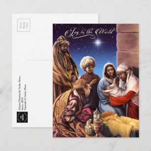 Briefkaarten voor kerstvisten van Afrikaanse Ameri