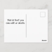 Briefkaarten voor kiezers UNCLE SAM Vote Blue (Achterkant)