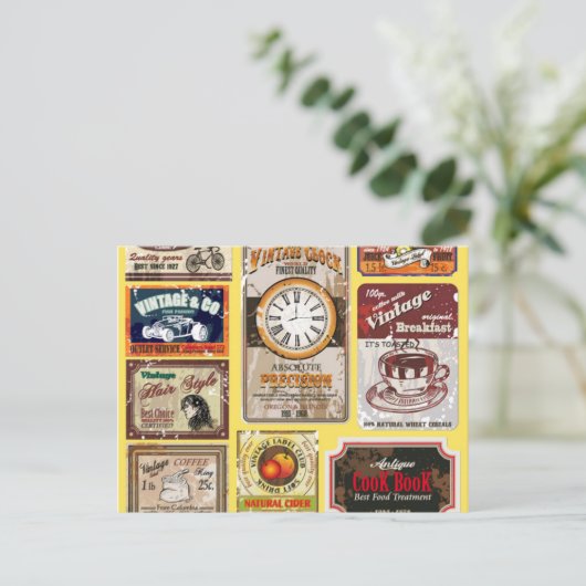 Briefkaarten voor labels (Staand voorkant)