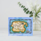 Briefkaarten voor marooned Parrot (Staand voorkant)