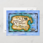 Briefkaarten voor marooned Parrot (Voorkant / Achterkant)