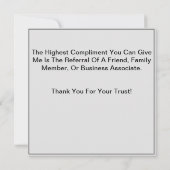 Briefkaarten voor nieuwe huiseigenaars (Achterkant)