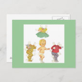 Briefkaarten voor  papier van baby (Voorkant / Achterkant)