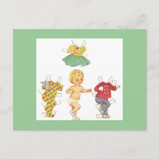 Briefkaarten voor  papier van baby (Voorkant)