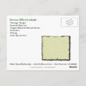 Briefkaarten voor speciale acties op dag (Achterkant)