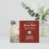 Briefkaarten voor speciale acties tijdens zakelijk (Staand voorkant)