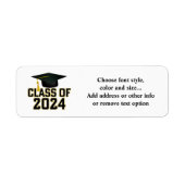 Briefklas van alumni 2024 etiket (Voorkant)