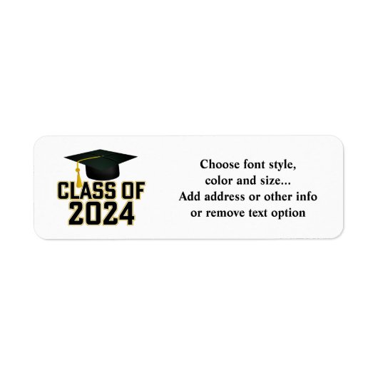 Briefklas van alumni 2024 etiket (Voorkant)