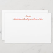 Briefpapier (Voorkant / Achterkant)