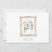 Briefpapier bekendmaking gele lab kaart (Voorkant)