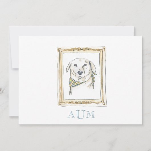 Briefpapier bekendmaking gele lab kaart (Voorkant)