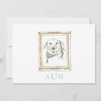 Briefpapier bekendmaking gele lab kaart