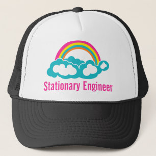 Briefpapier engineer wolkenregenboog trucker pet
