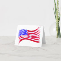 briefpapier met Amerikaanse vlag