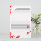 Briefpapier met bloedverlies (Staand voorkant)