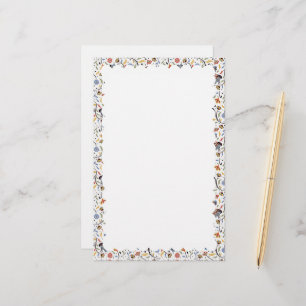 briefpapier met gegolfde rand