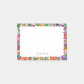 briefpapier met geschulpte bloemenrand post-it® notes (Voorkant)