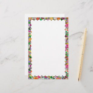 briefpapier met geschulpte rand