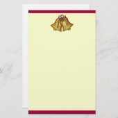 briefpapier met kerstklokken (Voorkant / Achterkant)