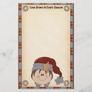 Briefpapier met kerstmis