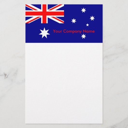 Briefpapier met vlag van Australië (Voorkant)