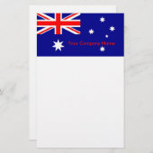 Briefpapier met vlag van Australië (Voorkant / Achterkant)