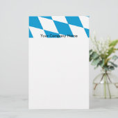 Briefpapier met vlag van Beieren, Duitsland (Staand voorkant)