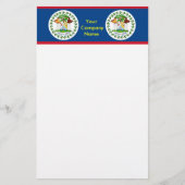 Briefpapier met vlag van Belize (Voorkant)