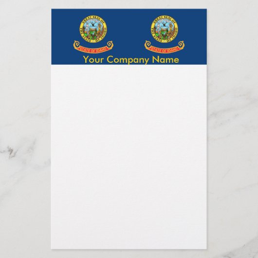 Briefpapier met vlag van Idaho (Voorkant)