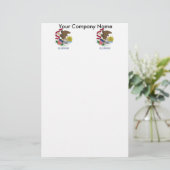 Briefpapier met vlag van Illinois (Staand voorkant)