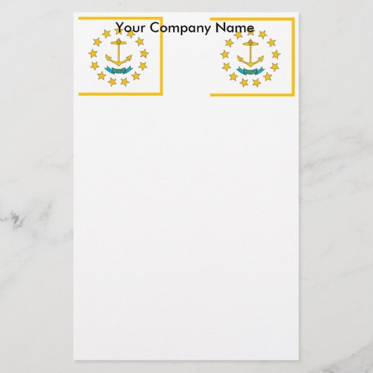 Briefpapier met vlag van Rhode Island (Voorkant)