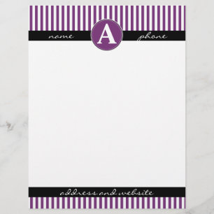 Briefpapier, op maat en met monogram persoonlijk briefhoofd
