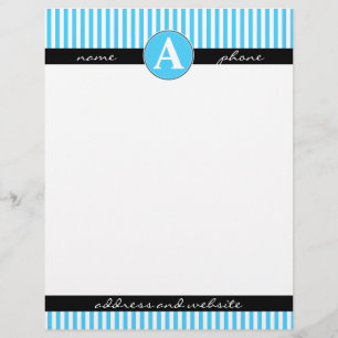 Briefpapier, op maat gemaakt en met monogram briefhoofd ontwerp