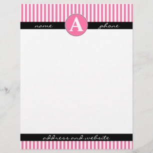 Briefpapier, op maat gemaakt en met monogram persoonlijk briefhoofd