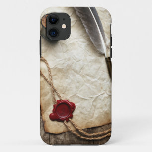 Briefpapier oude foto's iPhone 11 Hoesje