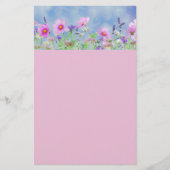 Briefpapier roze en blauwe kartonnen opgemaakte te (Voorkant)