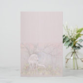 Briefpapier - Unicorn Spring Blooms (Staand voorkant)