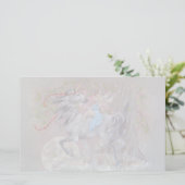 Briefpapier - Valentijn Unicorn (Staand voorkant)