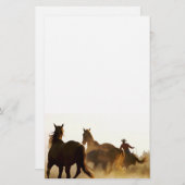 briefpapier van de cowboy (Voorkant / Achterkant)