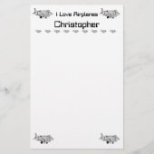 Briefpapier van het vliegtuig (Voorkant)