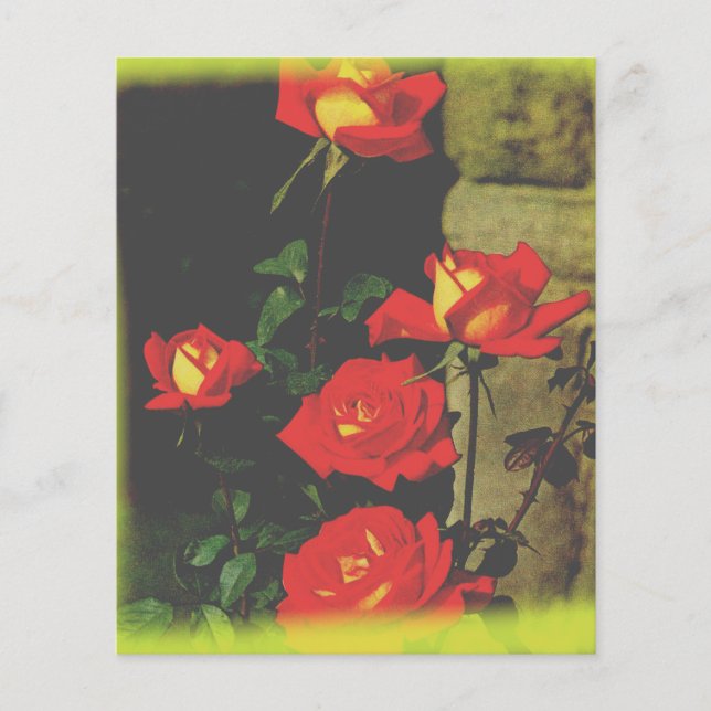 Briefpapier van wilde Rozen (Voorkant)